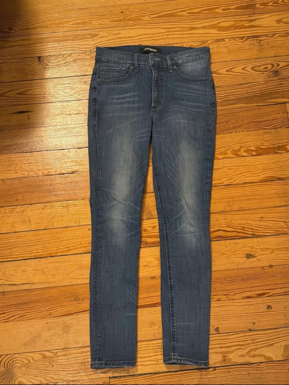 Express Women’s Skinny stretch high rise Jeans leggings style size 6